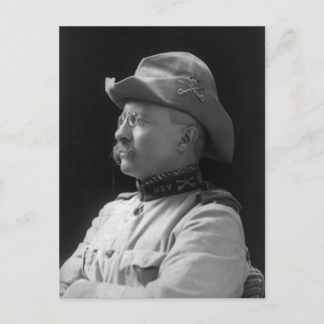 Postal Coronel Theodore Roosevelt de 1898 (Anverso)