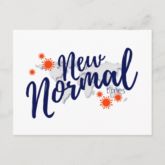 Postal Corornavirus Covid 19 Pandemia Nueva normalidad (Anverso)