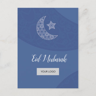 Postal corporativa de Eid - azul