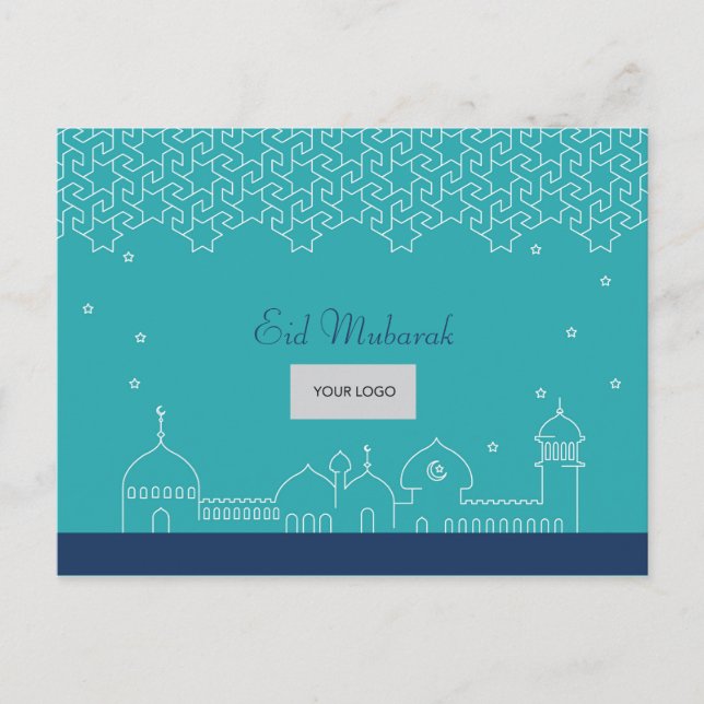 Postal corporativa Eid - Azul (Anverso)
