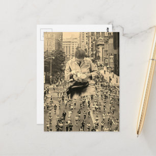 Postal Corre Rápido El Dentista Está Viniendo Sepia