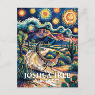 Postal Correcaminos de Joshua Tree Van Gogh Noche Persona
