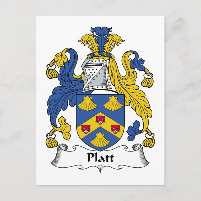 Postal Corredor de familia Platt (Anverso)