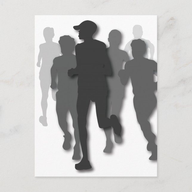 Postal corredor de maratón (Anverso)