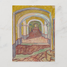 Postal Corredor en el asilo de Vincent Van Gogh
