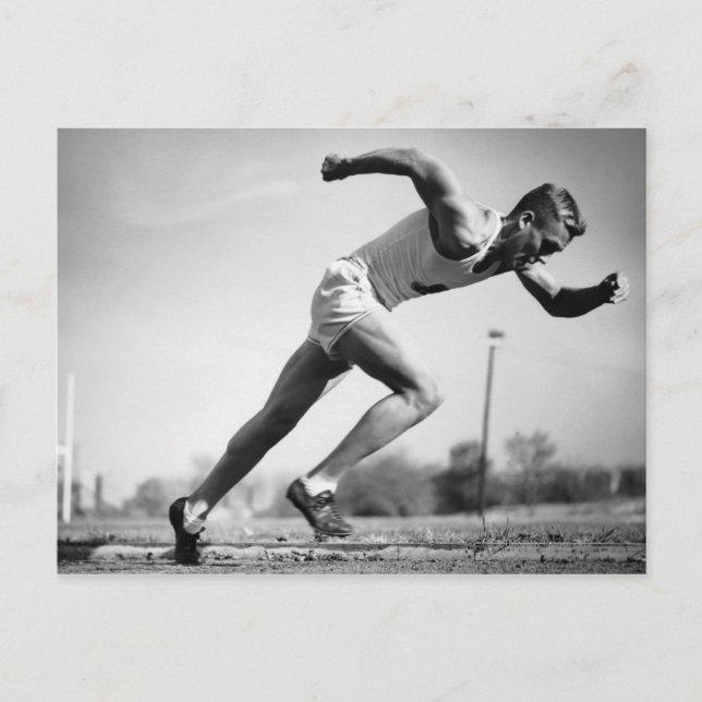 Postal Corredor masculino (Anverso)