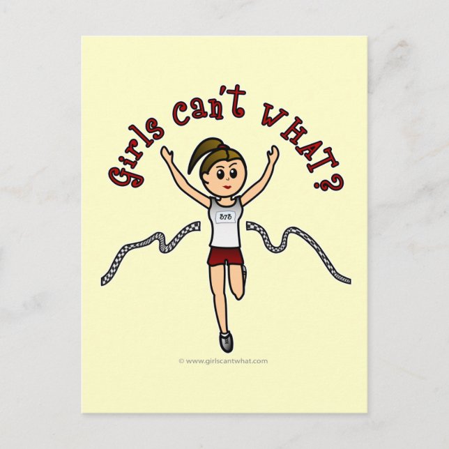 Postal Corredora ligera con uniforme rojo (Anverso)