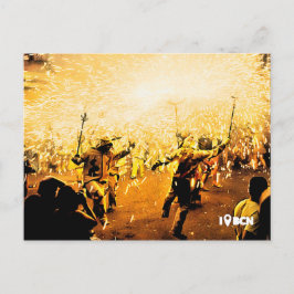 Postal Correfocs de Gràcia, Barcelona, España