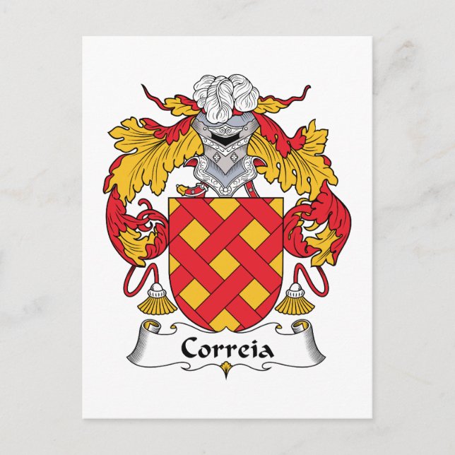 Postal Correia Family Crest (Anverso)