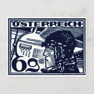 Postal Correo aéreo austriaco de 1925