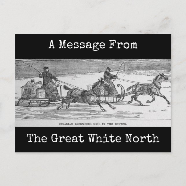 Postal Correo Backwoods canadiense (Anverso)