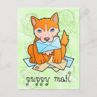 Postal correo de cachorro