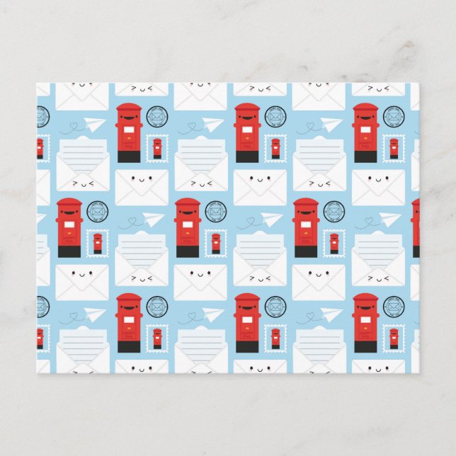 Postal Correo feliz - Kawaii Post (Anverso)