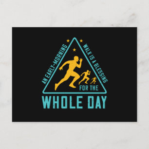 Postal Correr - El paseo temprano en la mañana es una ben