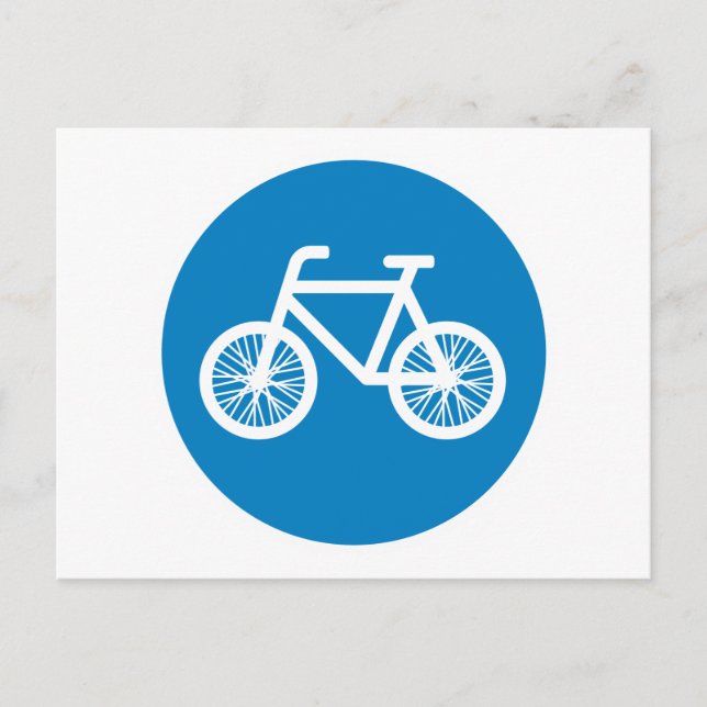 Postal Correr en bicicleta (Anverso)