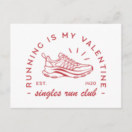 Postal Correr es mi club de carreras de solteros valentin