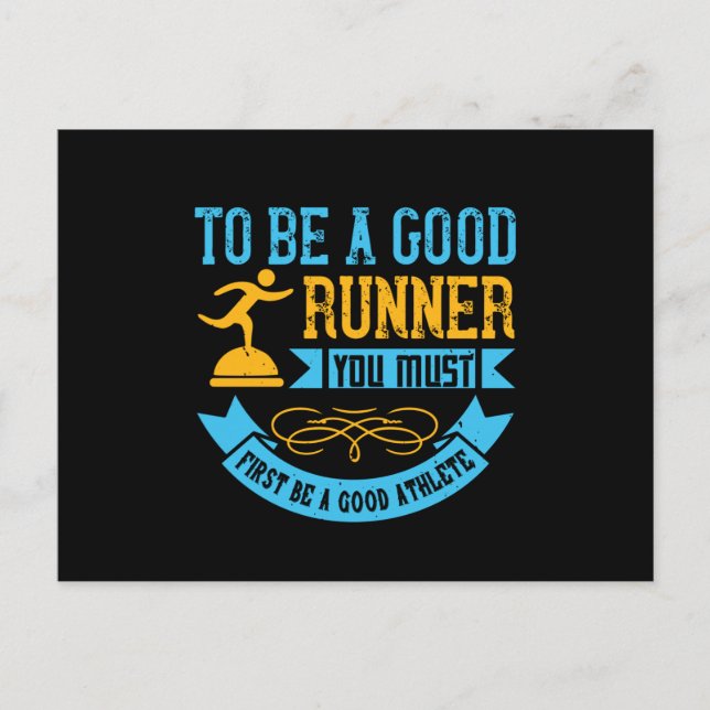 Postal Correr - Ser un buen corredor (Anverso)