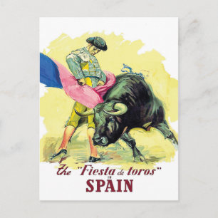 Postal Corrida de toros Matador, fiesta de toros, España