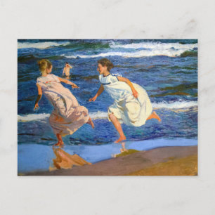 Postal Corriendo a lo largo de la Playa por Joaquin Sorol