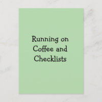Corriendo con Café y Listas de Verificación