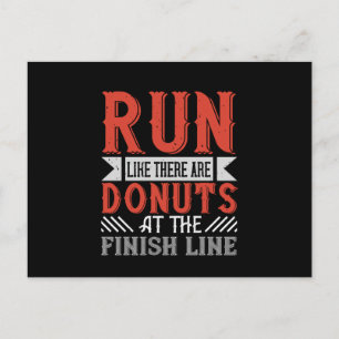 Postal Corriendo - Corre como si hubiera donuts