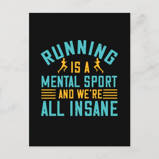 Postal Corriendo - Correr es un deporte mental (Anverso)