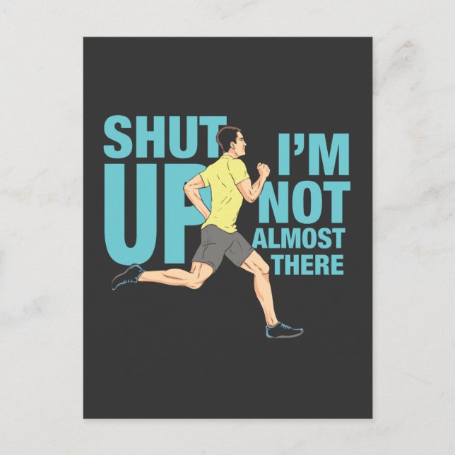 Postal Corriendo - No estoy casi allí (Anverso)