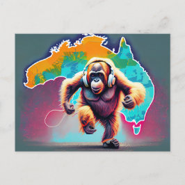Postal Corriendo Orangutang en Australia