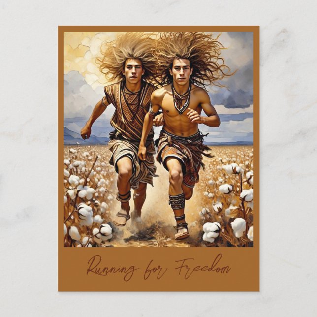 POSTAL " CORRIENDO POR LA LIBERTAD " (Anverso)
