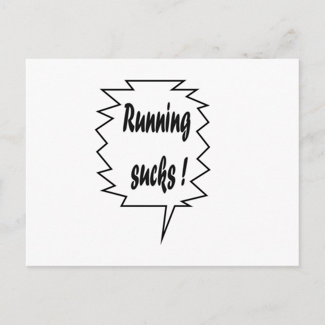 Postal Corriendo Sucks (Anverso)