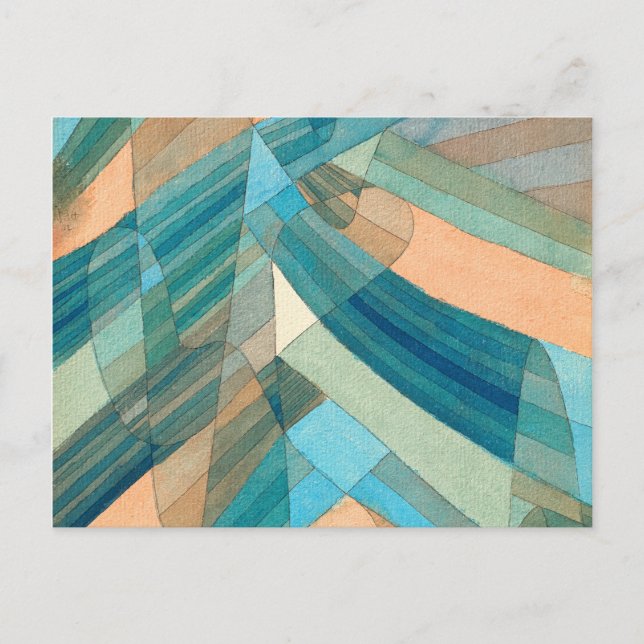 Postal Corrientes polifónicas, 1929 de Paul Klee (Anverso)