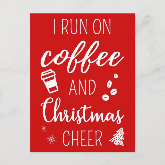 Postal Corro En Café Y Los Navidades Saludan (Anverso)