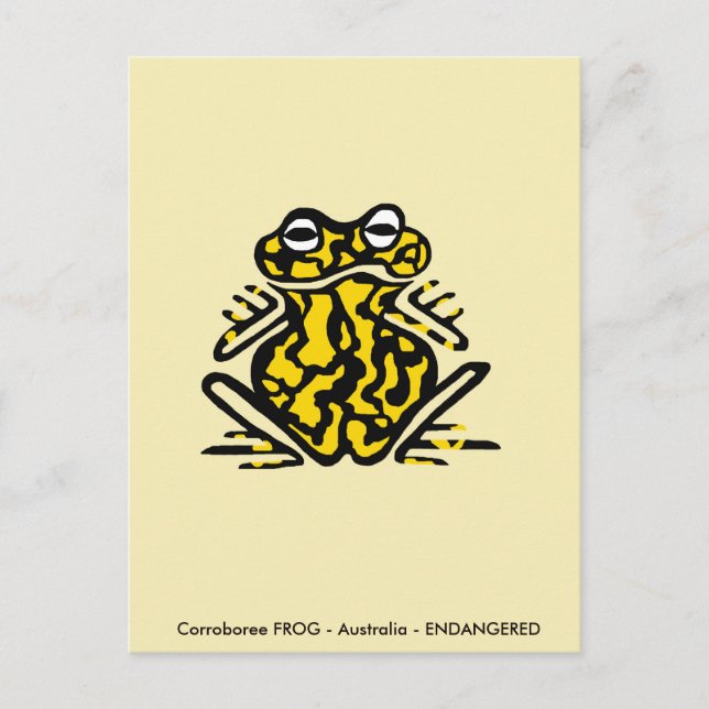 Postal Corroboree FROG - Vida silvestre australiana - Anf (Anverso)
