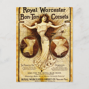 Postal Corsés de Royal Worcester