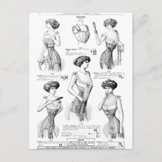 Postal Corset Ad Paris Winter 1909-1910