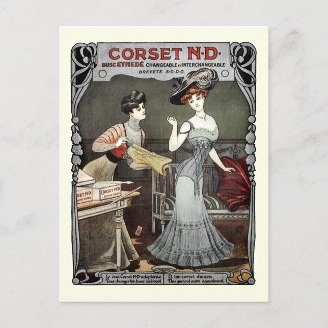 Postal Corset N.D. -Postal (Anverso)