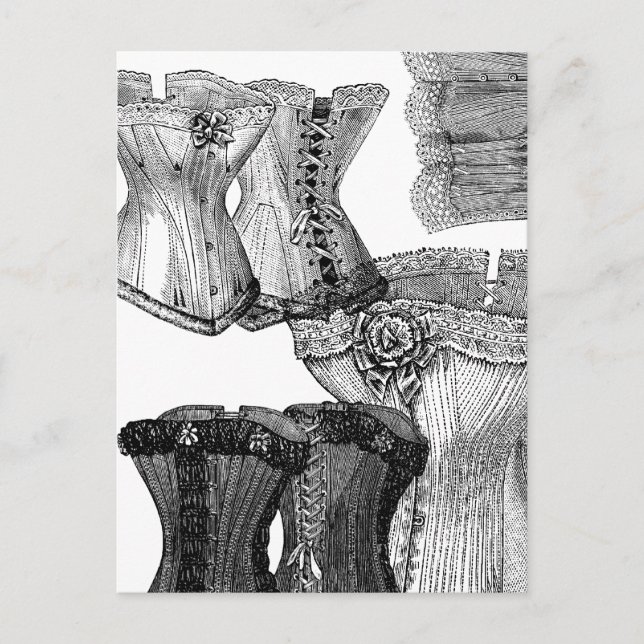 Postal Corsets y más corsés (Anverso)