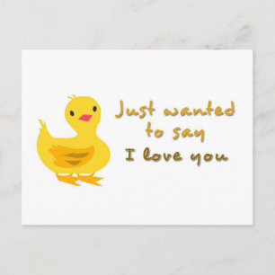 Postal corta con duckling