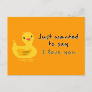 Postal corta con duckling