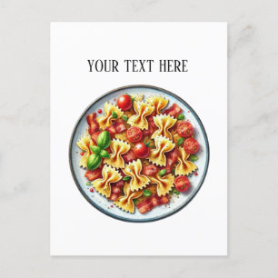 Postal Corta corbata de arco pasta agregar texto