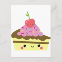 Corta rebanada de helado de Kawaii