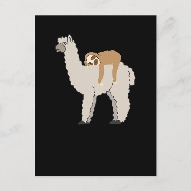 Postal Corta y divertida eslora y llama (Anverso)