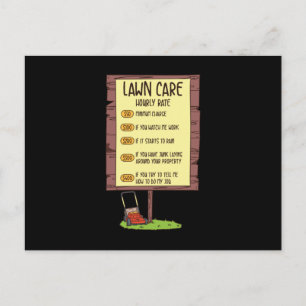 Postal Cortacésped - Tarifa por hora de cuidado de césped