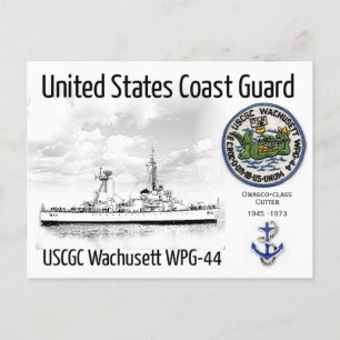 POSTAL CORTADOR DE WACHUSETT WPG-44 DE USCGC