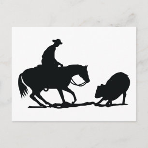Postal Cortando caballo