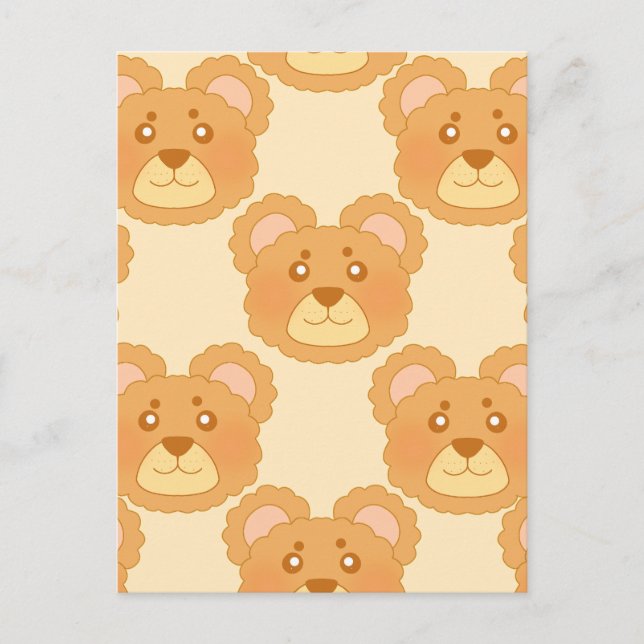 Postal Cortar oso (Anverso)