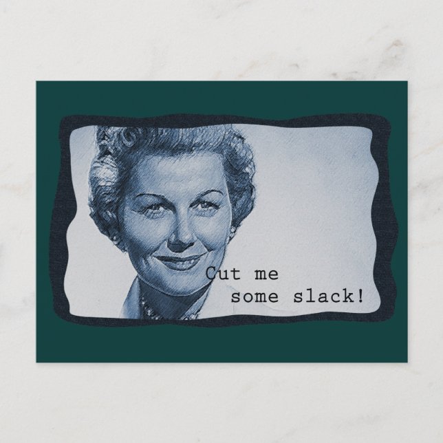 Postal Cortar un poco de holgura (Anverso)