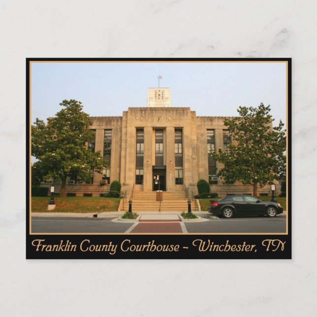 Postal Corte del Condado de Franklin - Winchester, TN (Anverso)