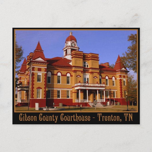 Postal Corte del Condado de Gibson - Trenton, TN (Anverso)