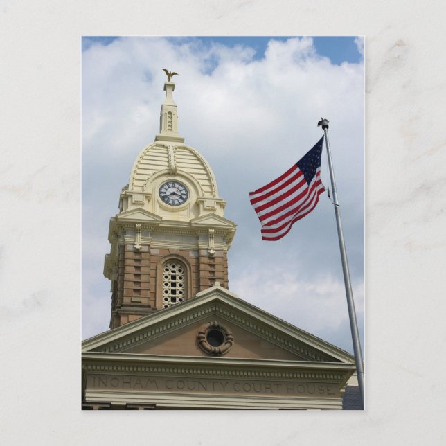 Postal Corte del Condado de Ingham - Mason, Michigan (Anverso)